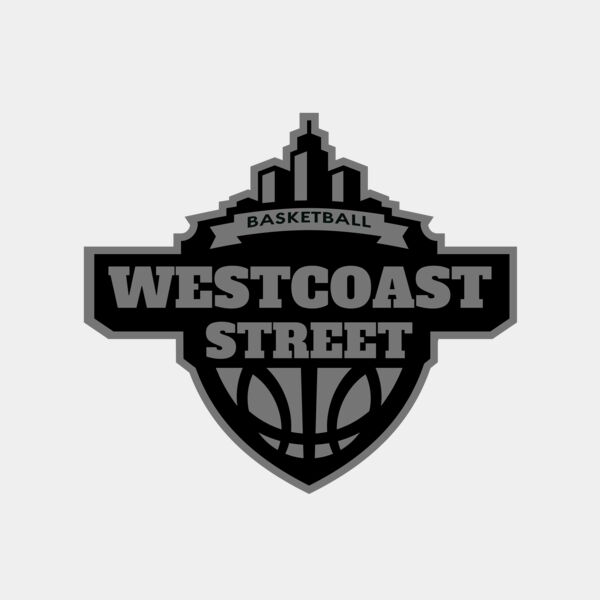 Westcoast Street Basketball League logo template Miniatura