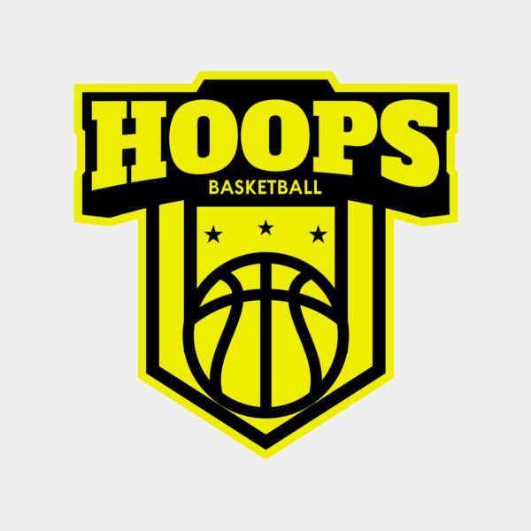 Hoops Basketball logo template 04 Miniatura
