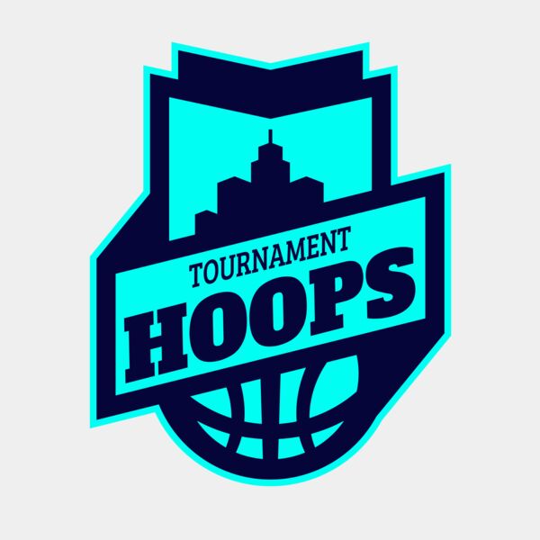 Hoops Tournament Basketball logo template Miniatura