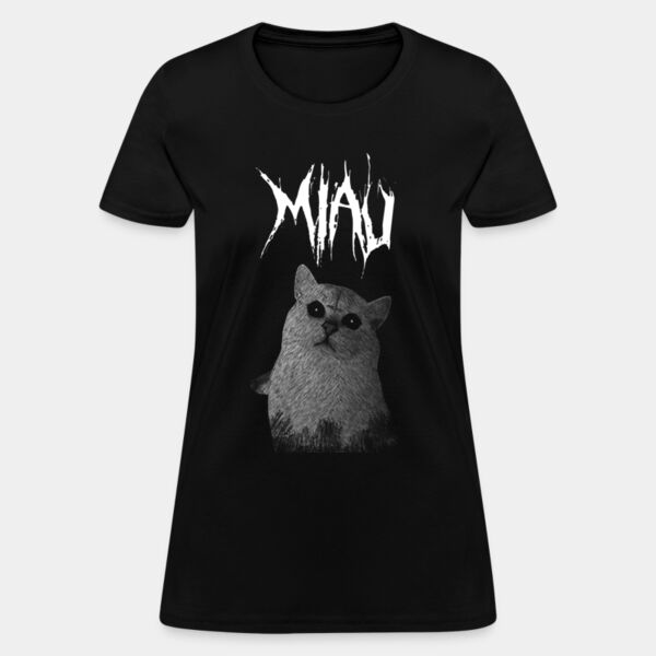 Playera Evil Cat para mujer Miniatura