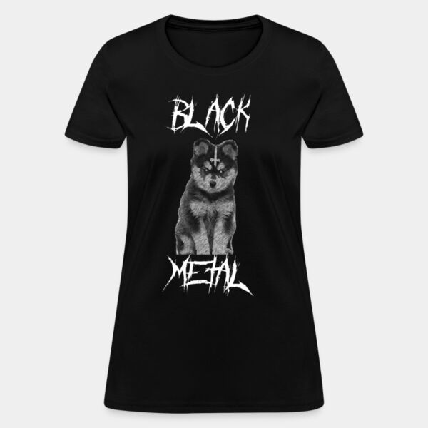 Playera Black Metal para mujer Miniatura