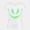 Playera Dama: Algodón Peinado Cuello V Miniatura
