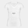 Playera Dama: Algodón Peinado Cuello V Miniatura